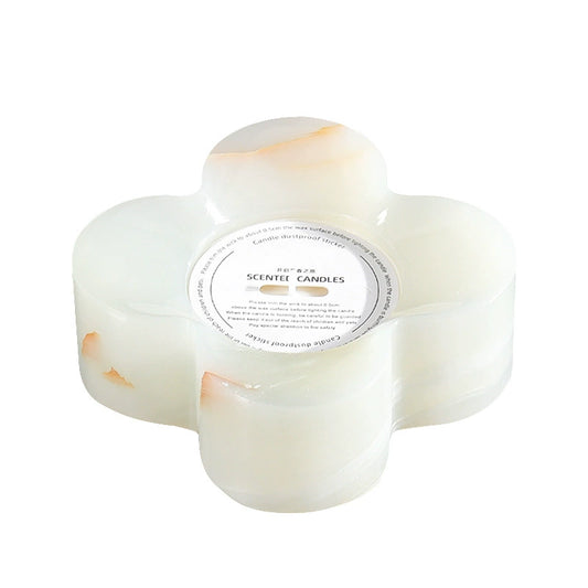 Modern Minimalist Natural Marble Petal Candle Holder